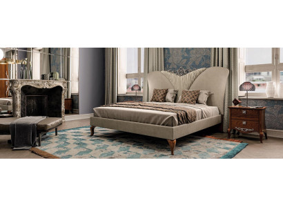 Bett Doppelbett Massiv Holz Schlafzimmer Betten Möbel Vaccari cav giovanni Neu