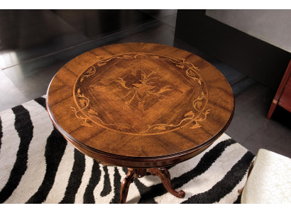 Esszimmer Tische Runde Möbel Esstisch Luxus Rund Tisch Massiv Holz Italien Neu