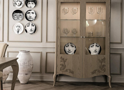 Wohnzimmer Anrichte Glas Schrank Vitrine Esszimmer Anrichte Holz Schränke Möbel