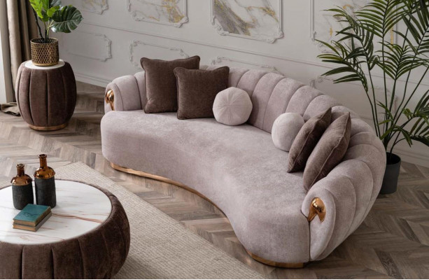 Runder Couchtisch Polster Tisch mit runden Tischplatte Couchtische Tische Möbel