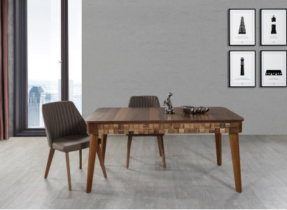 Italienisches Esszimmer Essgarnitur Tisch 2x Stühle Gruppe 3tlg. Essgruppe Set