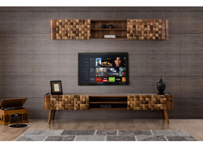 Sideboard tv Schrank Fernseh Kommode Lowboard Holz Modern Stand Wohnzimmer rtv
