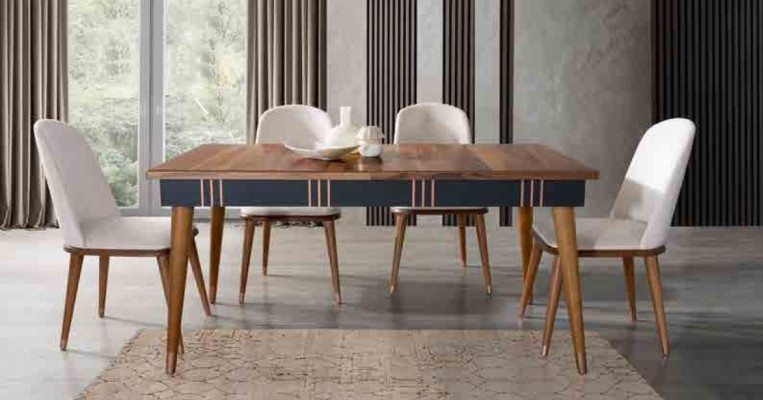 Tisch Esstisch Holz Tische Stil Möbel italienischer Luxus 160 x 90 Holztische