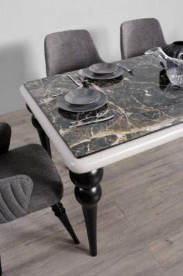 Wohnzimmer Esszimmer Stuhl Holz Sessel Möbel Lehnstuhl Stuhl Luxus Möbel Grau