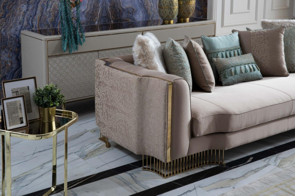 Design Dreisitzer Couch Polster 232cm Sofa Couchen Möbel Big xxl Wohnzimmer