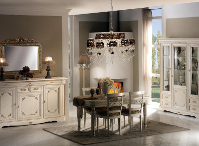 Esszimmer Gruppe Komplett Set Garnitur 7tlg Tisch Tische Luxus Holz Möbel Neu