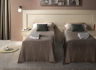 Design Moderne Luxus Möbel 4tlg. Set Hotel Einrichtung 2x Betten + Nachttisch