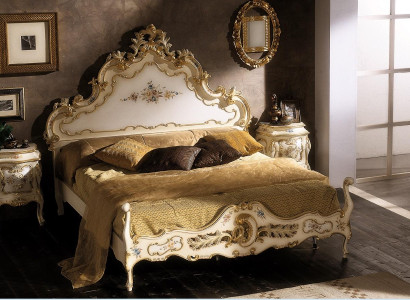 Schlafzimmer komplett Set weiß Bett, 2x Nachttische Schlafzimmer Möbel Holz Neu