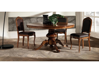 Essgruppe Esstisch Tisch Tische 4x Lehnstuhl Set Stuhl Rund 5tlg Gruppe Garnitur