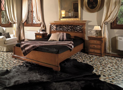 Schlafzimmer Möbel Garnitur Set Italienische Möbel Nachttisch Massives Holz 3tlg