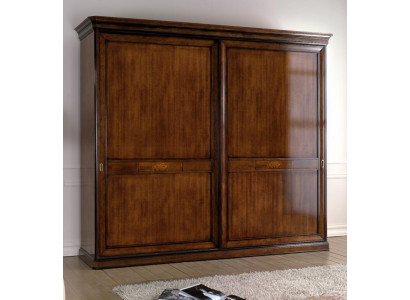 Echtholz Kleiderschrank Holzschrank Schrank Massive Schlafzimmer Möbel Italien
