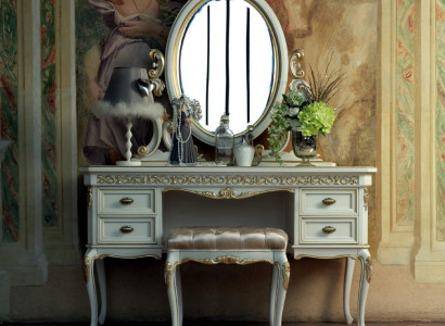 Schminktisch Schlafzimmer Hocker Set Kommode Tisch Klassische Konsole Spiegel