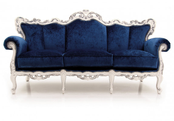 Textil Sofa Couch Polster Sofa 3 Sitzer Couchen Sofas Art déco Dreisitzer Neu