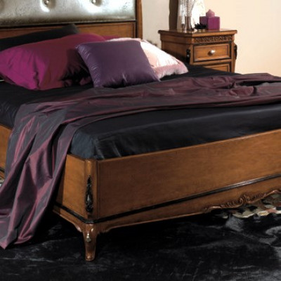 Doppelbett Betten Schlafzimmer Möbel Massivholz Vaccari cav giovanni Bett Neu
