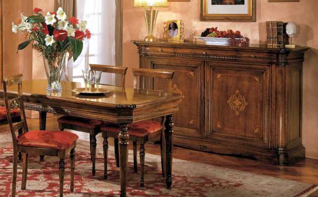 Designer Luxus Holz Vitrine Anrichten Italienische Möbel Echtes Holz Sideboard