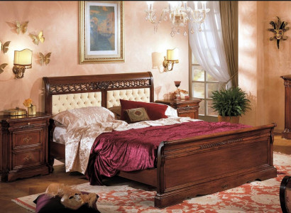 Bett Doppelbett Holzbett Möbel Massivholz Schlafzimmer Designbett Holz Betten