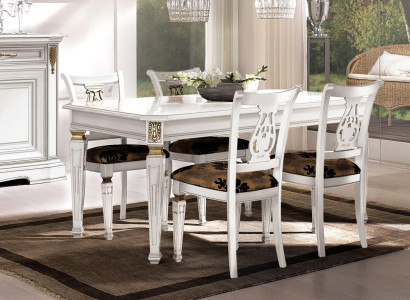Esstisch Tisch Esszimmer Tische Luxus Holz Weiß Design Modern Italienische Möbel