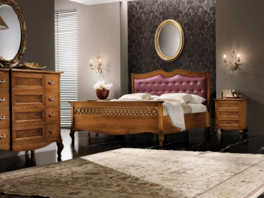 Schlafzimmer Massiv Holz Möbel Bett Polster Design Luxus Doppel Hotel Betten Neu