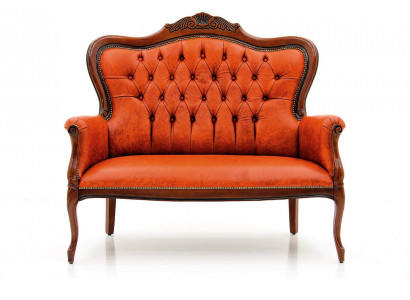 Art déco Zweisitzer Neu Sofa 2 Sitzer Design Sofas Polster Couchen Textil Relax