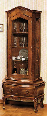 Anrichte Massivholz Sideboard Wohnzimmer Anrichte Vaccari cav giovanni Glastüren