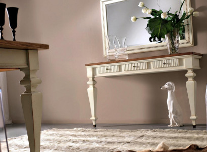 Design Konsolen Schminktisch Kosmetik Tisch Spiegel Kommode Frisier Tische 2tlg.