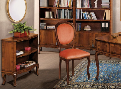 Stuhl Braun Design Wohnzimmer Esszimmer Holz Stühle Polster Lehnstuhl Möbel Neu