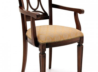 Design Polster Stuhl Sitz Büro Esszimmer Holz Stuhl mit Armlehne Klassisch Neu