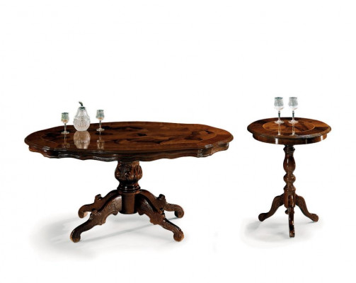 Klassischer Couchtisch Tisch Wohnzimmer Tische Barock Holz Couchtische Kaffee