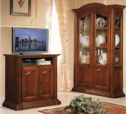 tv Sideboard rtv Wohnzimmer Design Regal Holz Regale Lowboard Italien Braun
