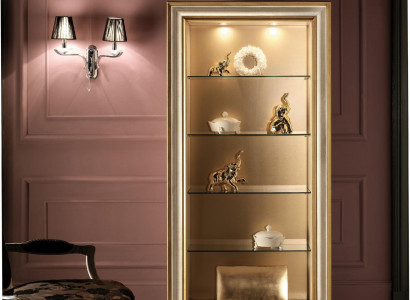 Vitrine Glas Schrank Vitrinen Wohnzimmer Schau Schränke Italienische Möbel NEU