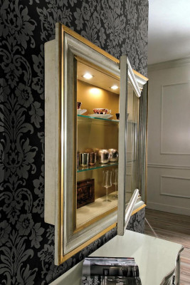 Wandvitrine Schrank Klassische Vitrinen Wohnzimmer Wohnzimmer Schränke Anrichte