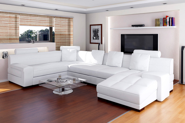 Wohnlandschaft Ecksofa Sofa Couch Polster Sitz Garnitur Sofas Couchen