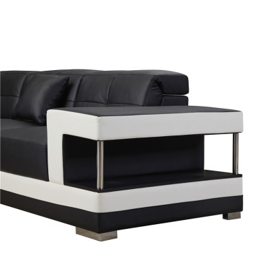 Ledersofa L-Form Couch Wohnlandschaft Ecksofa Garnitur Design Sofa