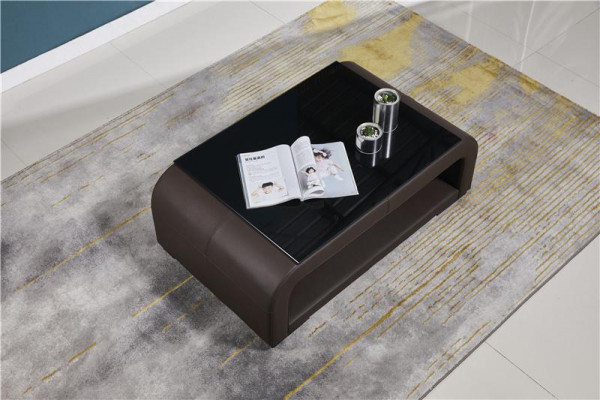 Ledertisch Couchtisch Glastisch Sofa Beistell Tisch Tische Couchtische