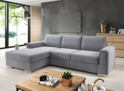 Wohnlandschaft Ecksofa L-Form Sofa Couch Design Couch Textil Deko Modern