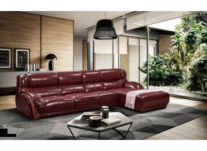 Eck Sofa Leder Polster Sitz Couch Garnitur Wohn Zimmer Landschaft Sofas