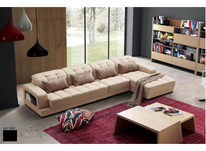 Polster Leder Couch Eck Sofa Landschaft Sofas Neu Eck Garnitur Sitz Wohn