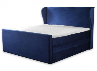 Bett Doppelbett Schlafzimmer Samt Polster Betten Design Möbel Polsterung