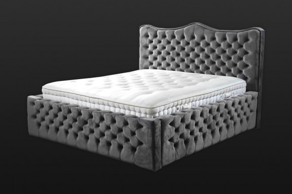 Chesterfield Bett Samt Betten Doppelbett 160x200 Design Hotel Einrichtung