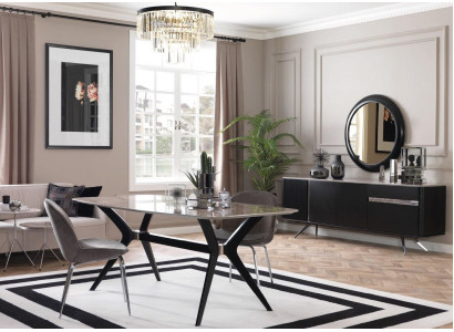 Luxus Esszimmer Esstisch Loft Design Tisch Möbel Einrichtung