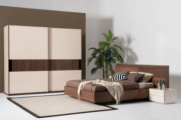 Modern Schlafzimmer Nachttisch Konsolen Beistelltische Beige Holz