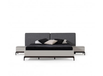 Modern Luxus Schlafzimmer Set Bett + 2x Nachttisch Hotel Möbel Betten Loft