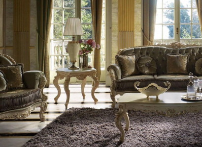 Sitzgarnitur 3+2 Sitzer Design Polster Sofas Textil Relax Klassisches Neu Braun