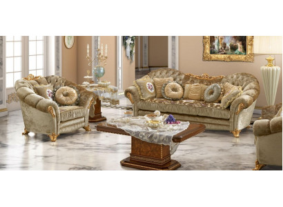 Design Polster Sofas Textil Relax Modern Garnitur Beige Sitzgarnitur 3+1 Sitzer