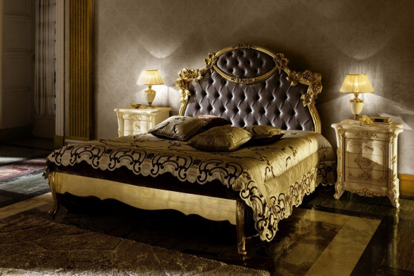 Bett Schlafzimmer Set Design Möbel Klassisch Luxus Betten Neu 2x Nachttisch 3tlg.
