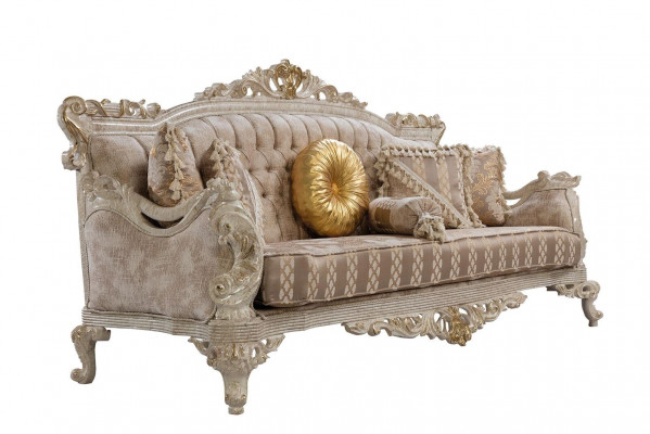 Chesterfield 3 Sitzer Designer Sofa Luxus Polster Sofas Couchen Stoff Textil Neu
