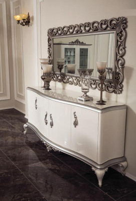 Französische Kommode Anrichte Kommoden Konsole Sideboard Holz Spiegel