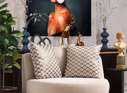 Sessel Polster Sitzer Design Couch Sessel Relax Stoff Lounge Luxus Wohnzimmer