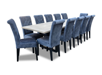 Luxus Esszimmer Design Garnitur 7tlg. Set Tisch + 6 Stuhl Modern Komplett Neu