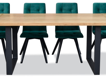 Esszimmer Design Möbel Stuhlgruppe Tisch + 6 Lehn Stühle 7 tlg. Set Garnitur Neu